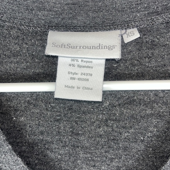 Soft Surroundings midi dress long sleeve fit/flare Sz XS - Picture 5 of 11